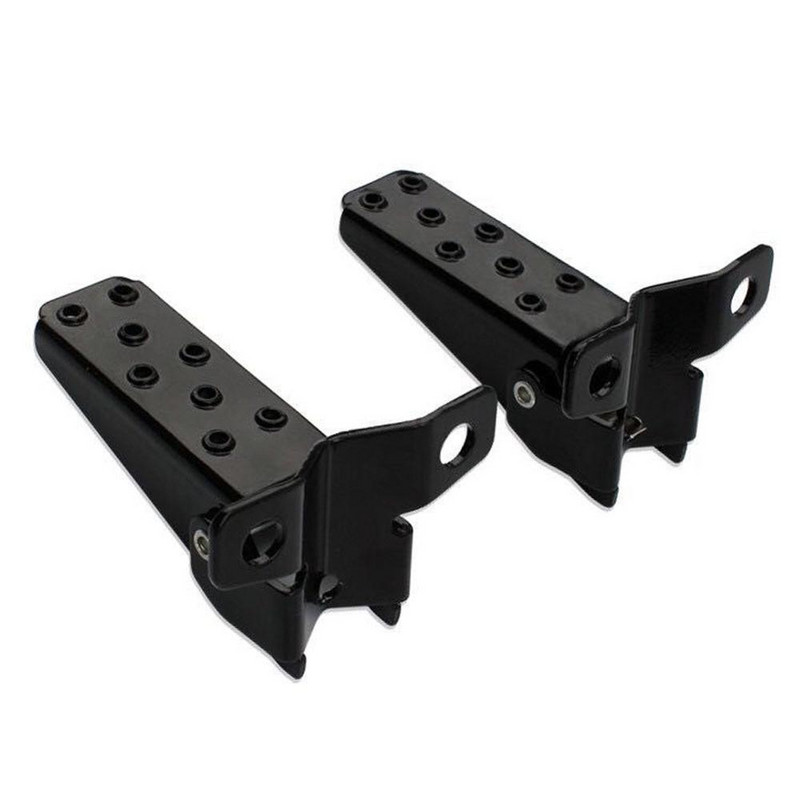 1 pár fekete acél motorkerékpár-alkatrészek váz lábtartók pedálok összecsukható egyedi 25-30 mm-es