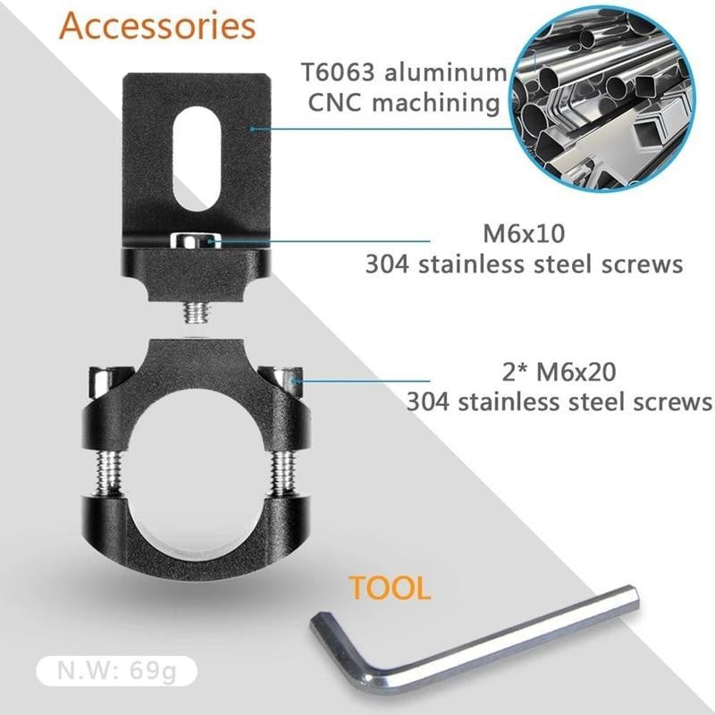 22mm držiak svetlometov motocykla, držiak bodového svetla, univerzálna svorka na riadidlá pre Cafer Racer Chopper TG80 1 ks