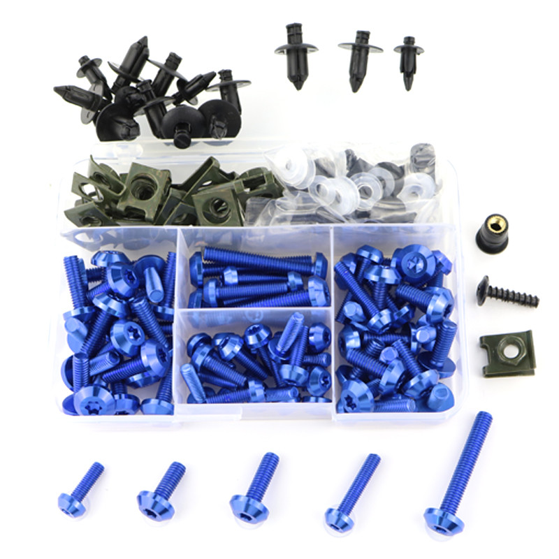 Vhodné pre BMW S1000RR S1000R S1000XR R nine T R-nineT HP4 Príslušenstvo k motocyklu Kompletná sada skrutiek kapotáže Skrutky Matice Klipy