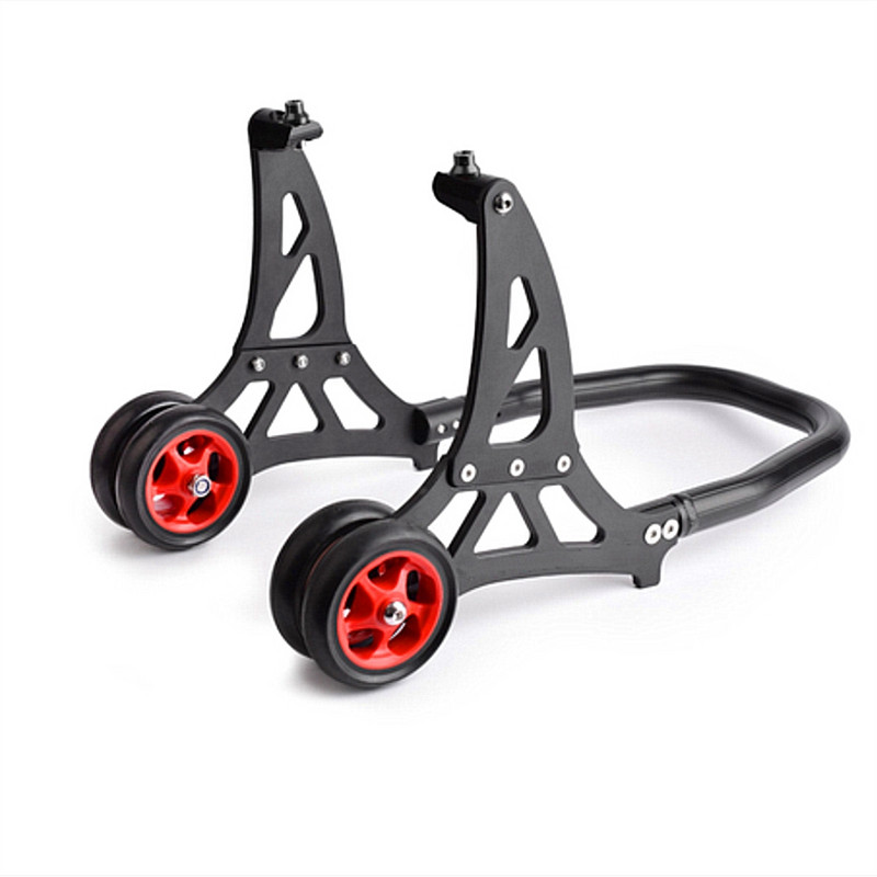 Univerzálny hliníkový stojan na motocykel, predný a zadný, s háčikmi, diely na motocykle, pohodlné a odnímateľné.