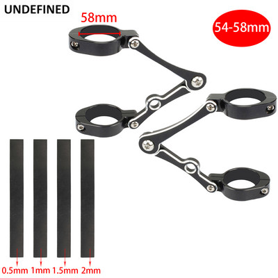 Motociklo priekinių žibintų laikiklis 41 mm 45 mm 54 mm šakės laikiklis 58 cm vamzdžio gnybtas 37 mm 49 mm atramos laikiklis Harley Honda dviračiui universalus
