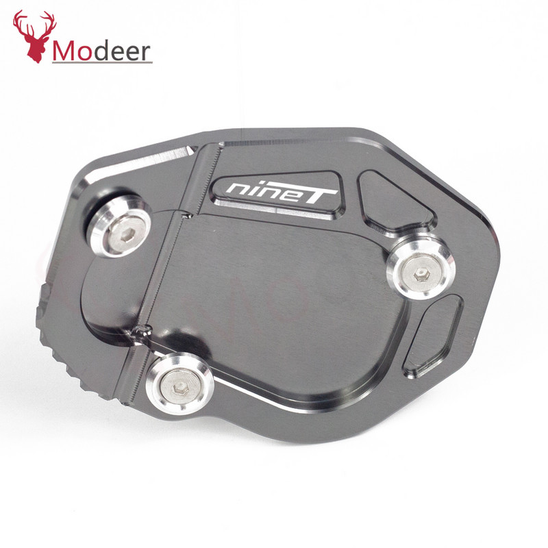 CNC hliníkový predlžovací panel stojana na motocykel, zväčšovacia podložka bočného stojana pre BMW R NINE TR NINET 2017 2018 2019 2020 2021