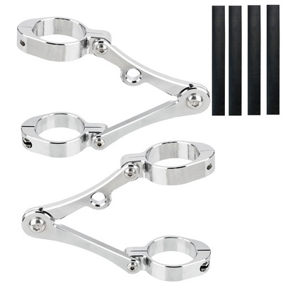 Motorkerékpár-fényszórótartó 39-41 mm-es Motortartozékok Chopperhez Bobber Cafe Racer Spotlámpatartó CNC villacső tartóbilincs