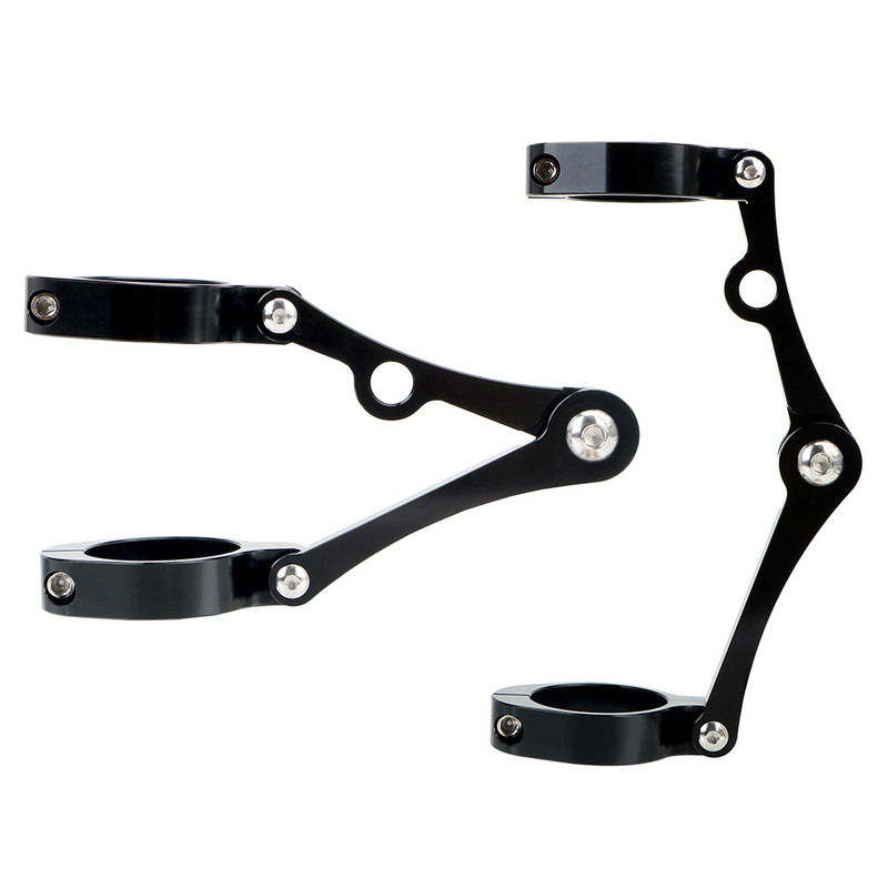 Motorkerékpár-fényszórótartó 39-41 mm-es Motortartozékok Chopperhez Bobber Cafe Racer Spotlámpatartó CNC villacső tartóbilincs