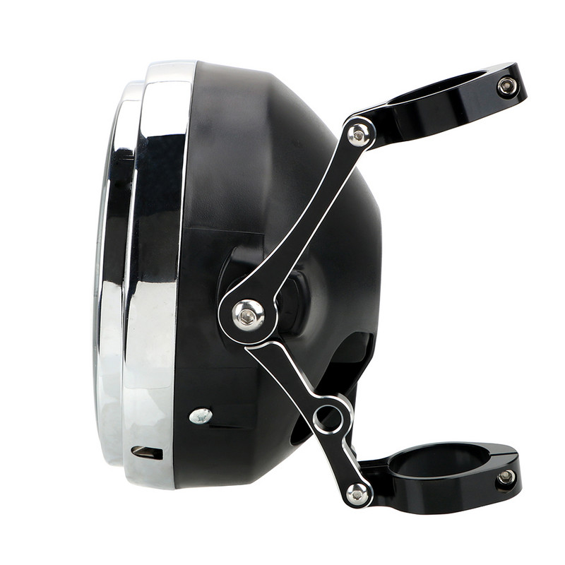 Motorkerékpár-fényszórótartó 39-41 mm-es Motortartozékok Chopperhez Bobber Cafe Racer Spotlámpatartó CNC villacső tartóbilincs
