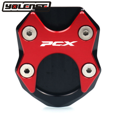 Για HONDA PCX125 PCX 125 PCX150 PCX 150 2018-2021 Μοτοσικλέτα CNC Αλουμινένιο Kickstand πλευρικής βάσης μεγέθυνση μαξιλαριού