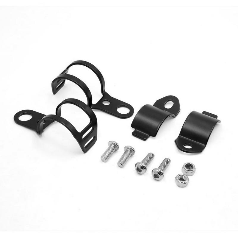 2 db univerzális motorkerékpár irányjelző lámpatartó fém áthelyező villa bilincsek rögzítő lámpa rögzítő tartó motorkerékpár első villához