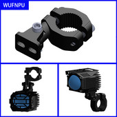 2 DB motorkerékpár módosított spotlámpa konzol univerzális állítás 19-26 mm Ködlámpa segédlámpa fix rögzítőkonzol