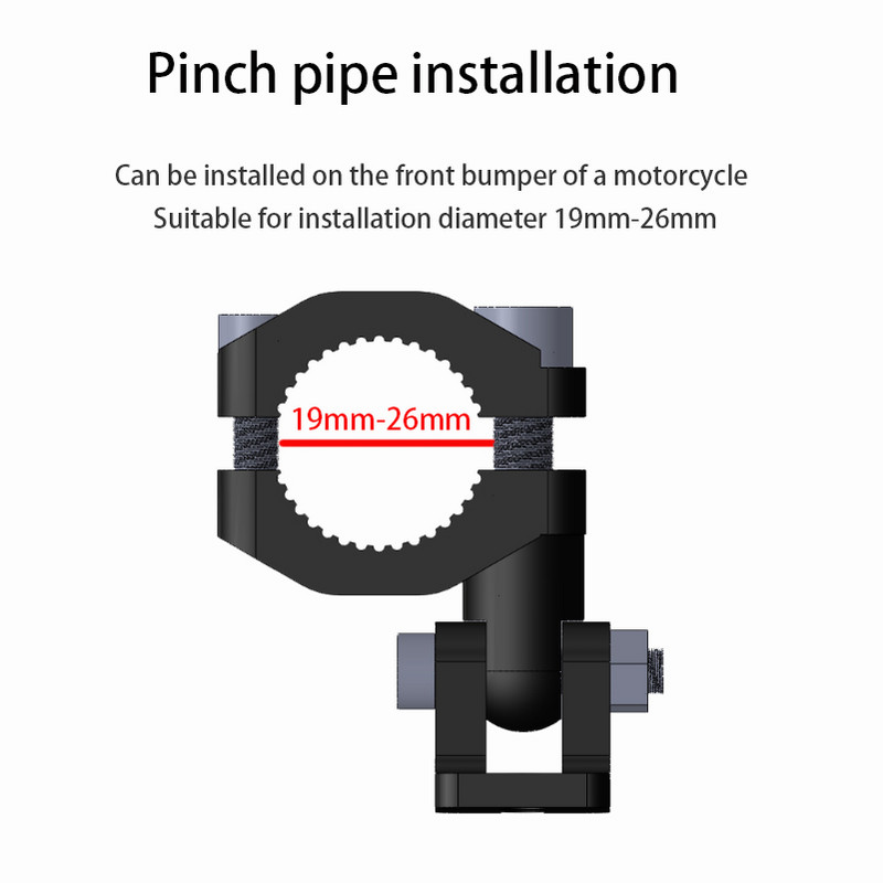 2 DB motorkerékpár módosított spotlámpa konzol univerzális állítás 19-26 mm Ködlámpa segédlámpa fix rögzítőkonzol