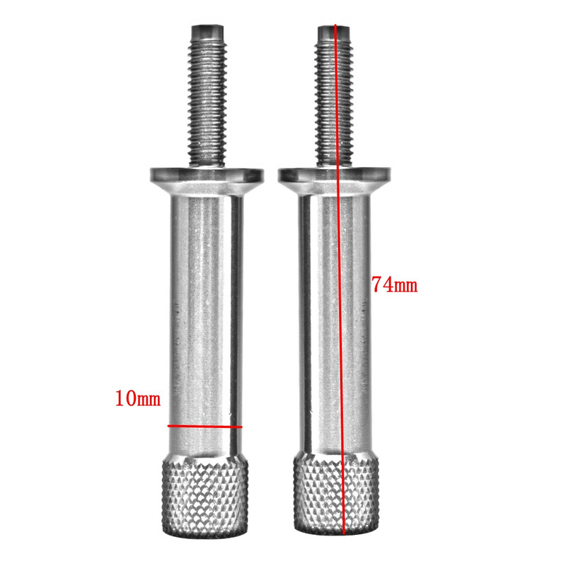 Dlhé skrutky sedadla bez náradia pre Triumph Thruxton Bonneville Scrambler T100 2 ks