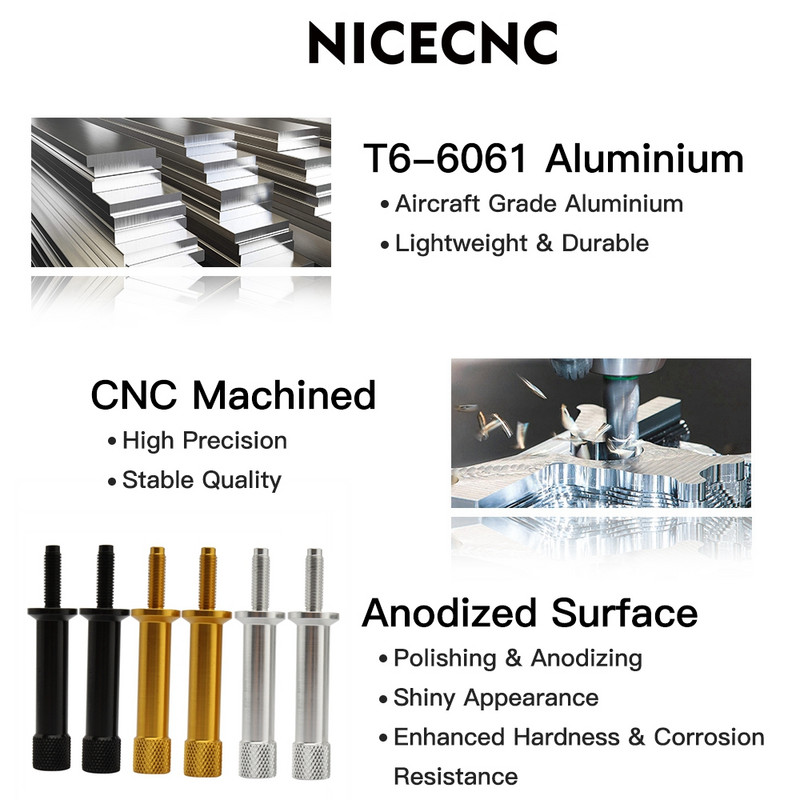 Dlhé skrutky sedadla bez náradia pre Triumph Thruxton Bonneville Scrambler T100 2 ks