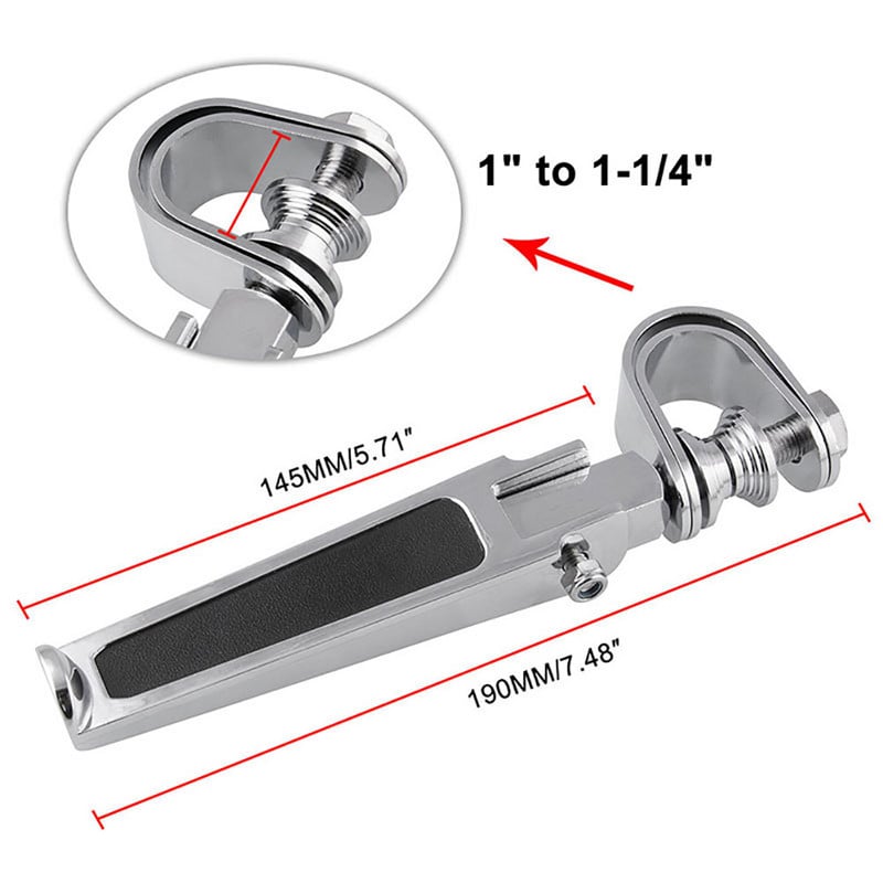 2 ks motocykel zadné predné stupačky, skladací kryt motora, protinárazové rámy, opierky nôh a pedále