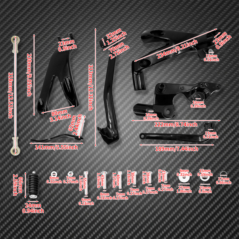 Motorkerékpár tuskó alumínium előremenő vezérlésű lábtartó készletek lábcsaptartó Harley Softail Street Bob Low Rider FXBB 2018-2022