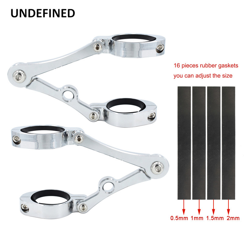 Držiak svetlometov pre motocykle, svorka na vidlicu, držiak trubice 37-41 mm, 45 mm, 49 mm, 54 mm, pre Harley Cafe Racer Chopper Bobber, univerzálny