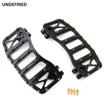 MX Offroad Floorboards Φαρδιά μανταλάκια ποδιών Μπροστινό τεντωμένο πεντάλ ποδιού για οδηγό για Harley Touring Road Glide Softail FLST Dyna FLD