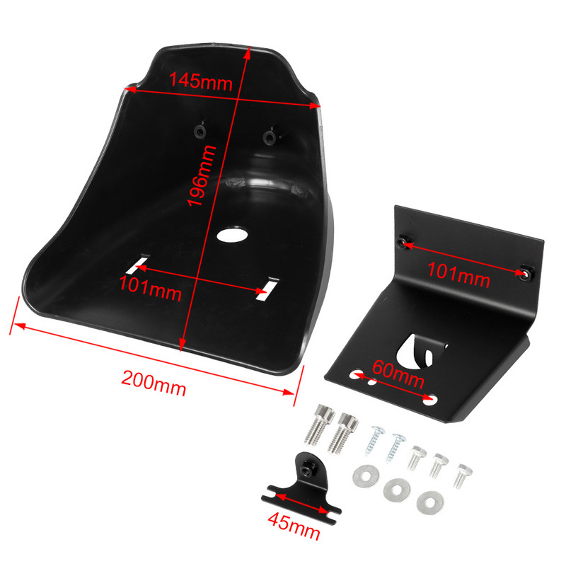 Motociklo kvailas juodas priekinis apatinis spoileris purvasaugis oro užtvankos smakro apmušalas, skirtas Harley Sportster XL Iron 883 1200 modeliams