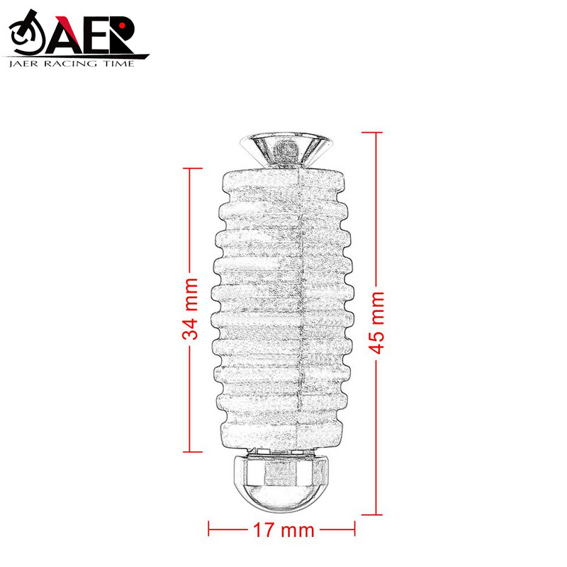 Par motociklističkih mjenjača Ručica kočnice Klinovi za prste Pedale M6 Pedale za Yamahu Kawasaki Honda Ducati Racing Rearset