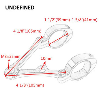 Скоба за монтиране на скоба за фарове на мотоциклет 39 mm-41 mm CNC вилица Тръба Държач за прожектори за Harley Cafe Racer Chopper Bobber Universal
