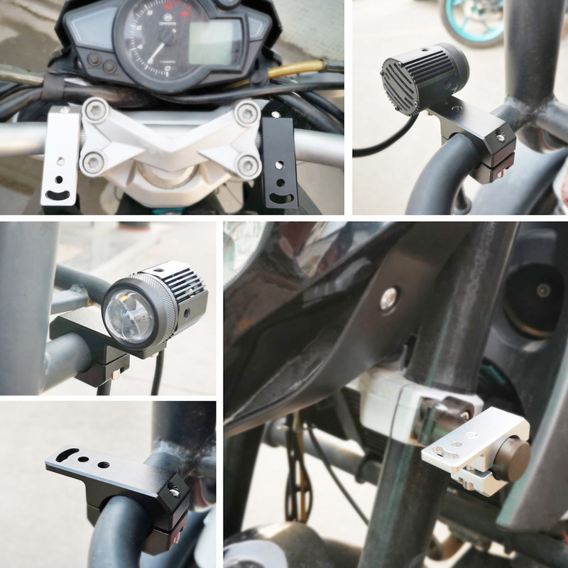Svorky na motocyklové LED svetlomety, držiaky, súprava na upevnenie trubicových svoriek pre motocyklové reflektory alebo hmlové svetlá, príslušenstvo pre motocykle