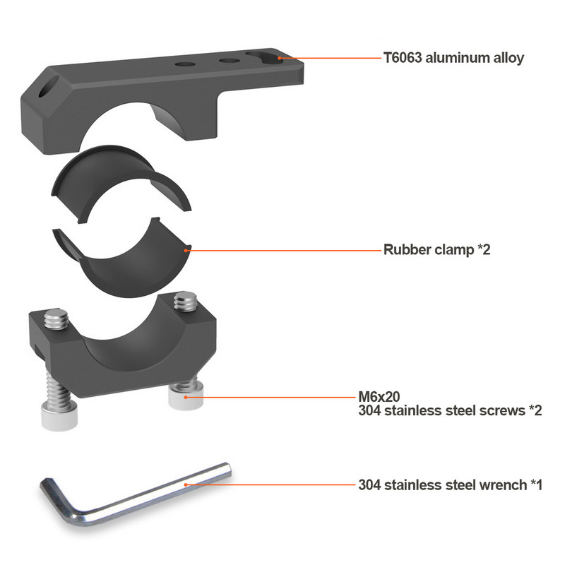 Svorky na motocyklové LED svetlomety, držiaky, súprava na upevnenie trubicových svoriek pre motocyklové reflektory alebo hmlové svetlá, príslušenstvo pre motocykle