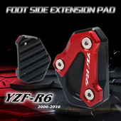 Suport pentru motociclete CNC Picior Suport lateral Extensie Pad Suport Placă Mărire Stand pentru YAMAHA YZF-R6 YZF R6 YZFR6 2006-2016 2015
