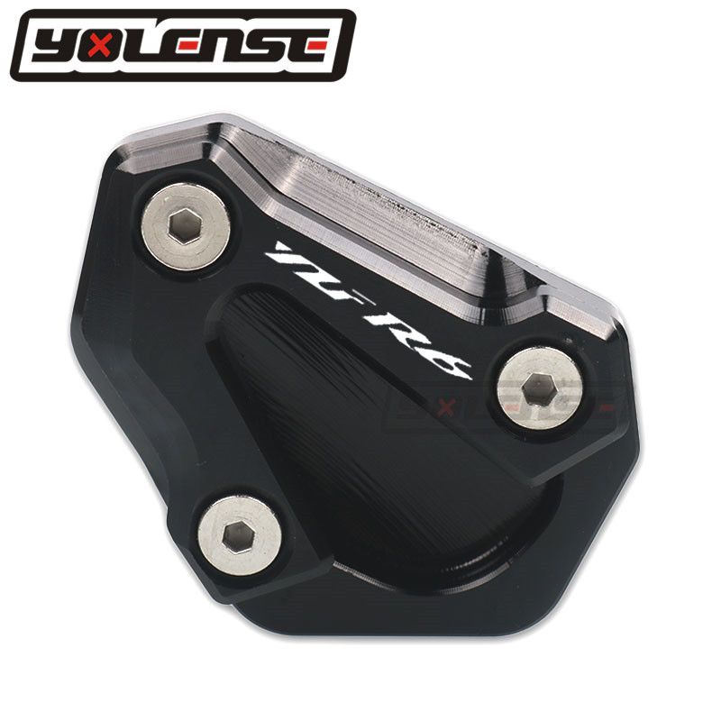 Suport pentru motociclete CNC Picior Suport lateral Extensie Pad Suport Placă Mărire Stand pentru YAMAHA YZF-R6 YZF R6 YZFR6 2006-2016 2015