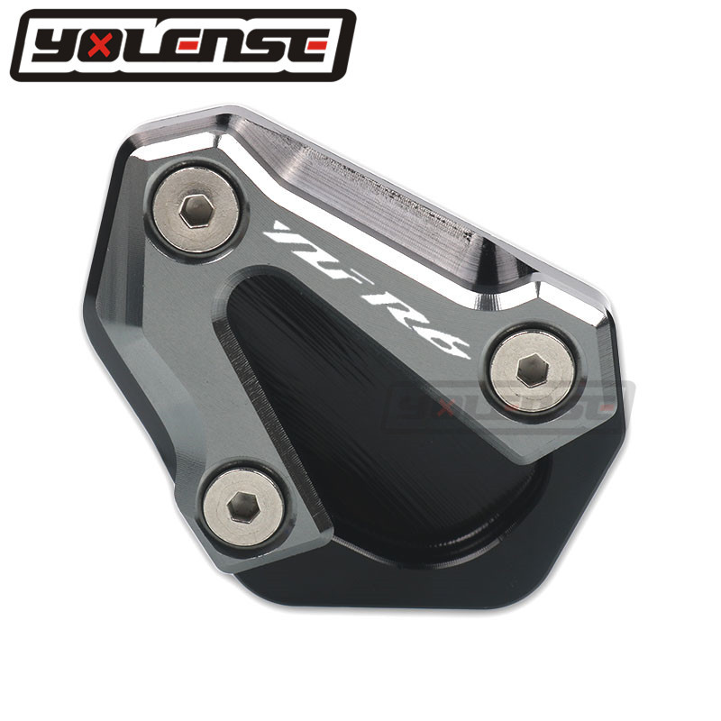 Suport pentru motociclete CNC Picior Suport lateral Extensie Pad Suport Placă Mărire Stand pentru YAMAHA YZF-R6 YZF R6 YZFR6 2006-2016 2015