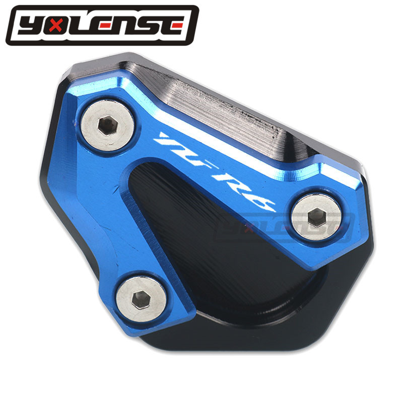 Suport pentru motociclete CNC Picior Suport lateral Extensie Pad Suport Placă Mărire Stand pentru YAMAHA YZF-R6 YZF R6 YZFR6 2006-2016 2015
