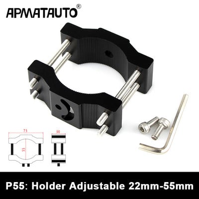 Držiak na nárazník motocykla, svorka na upevnenie svetlometu motocykla, nastaviteľný držiak LED svetla, podpera...