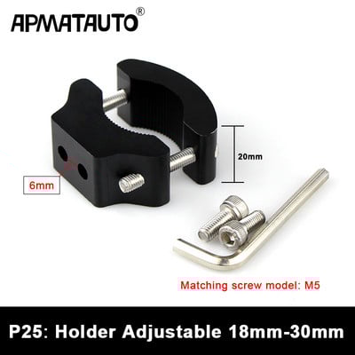 Držiak na nárazník motocykla, svorka na upevnenie svetlometu motocykla, nastaviteľný držiak LED svetla, podpera...