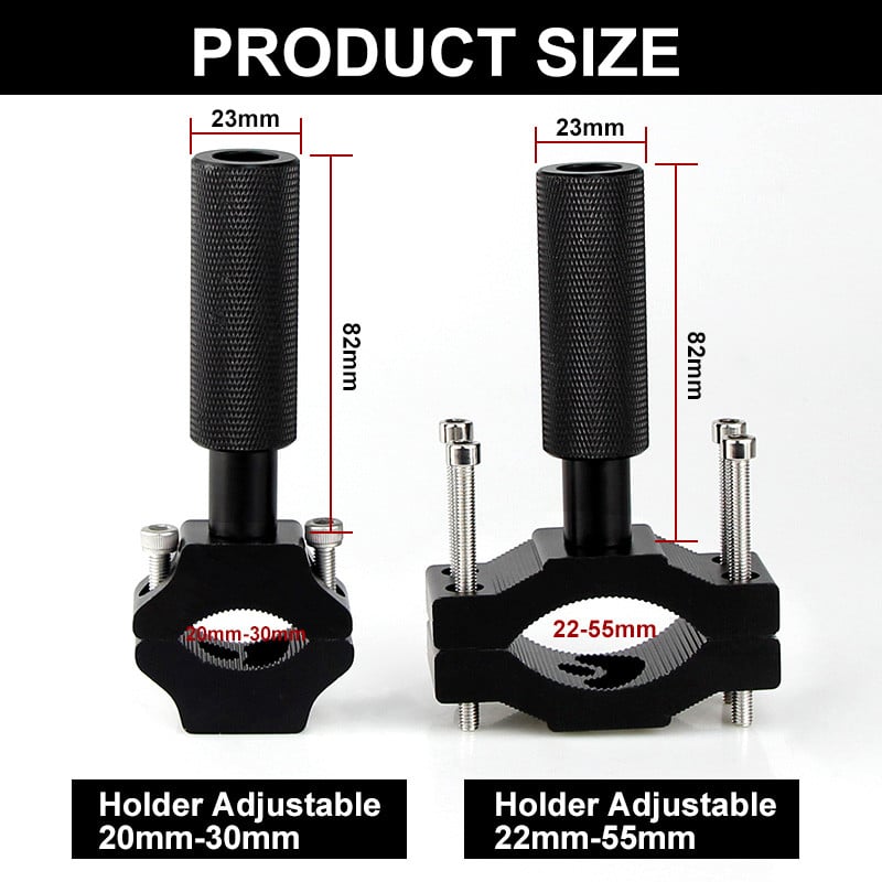 Držiak na nárazník motocykla, svorka na upevnenie svetlometu motocykla, nastaviteľný držiak LED svetla, podpera...