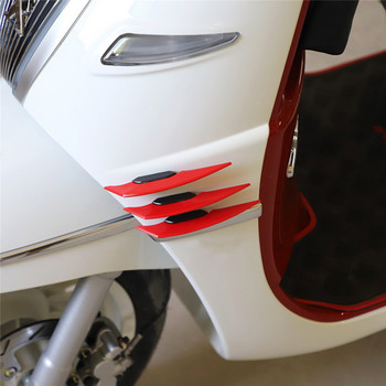 2 τμχ Αυτοκόλλητο Universal Motorcycle Winglet Aerodynamic Spoiler Wing Side Spoiler Spoiler Dynamic Wing for Motorbike Scooter