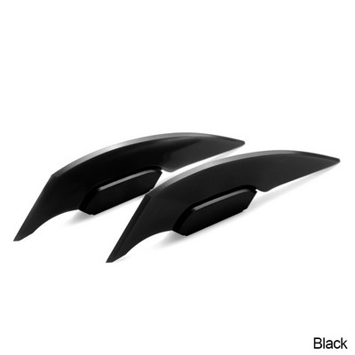 2бр. Универсален мотоциклет Winglet Аеродинамичен спойлер Страничен спойлер на крилото Стикер Динамично крило за мотоциклет скутер