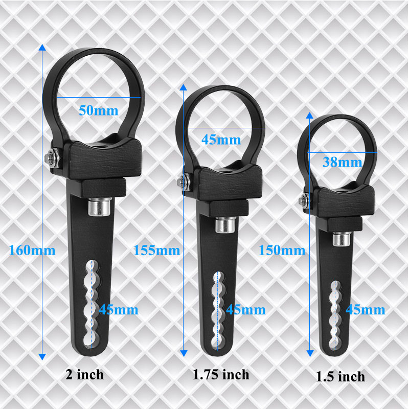 Nastaviteľné držiaky na montáž motocyklových LED reflektorov, držiak 4X4, držiak na pracovnú svetelnú trubicu pre terénne LED svetlá