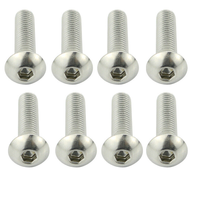 Vhodné pre motocykel Yamaha YZFR6 YZF-R6 R6 1999 2000 2001 2002, kompletná sada skrutiek a matíc z nehrdzavejúcej ocele.