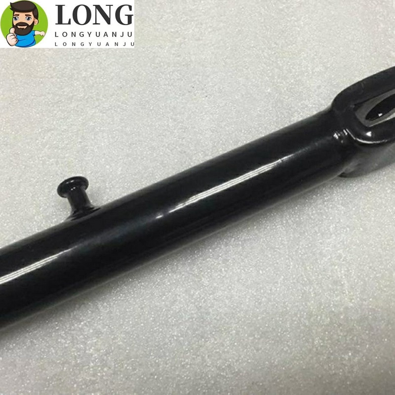 Čierny bočný stojan na motorku s odolnou sadou držiakov nôh s pružinovou skrutkou Vintage pre Honda WY125 WY 125 125cc