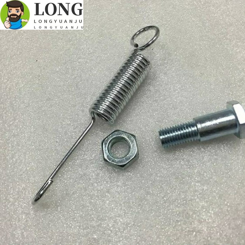 Čierny bočný stojan na motorku s odolnou sadou držiakov nôh s pružinovou skrutkou Vintage pre Honda WY125 WY 125 125cc