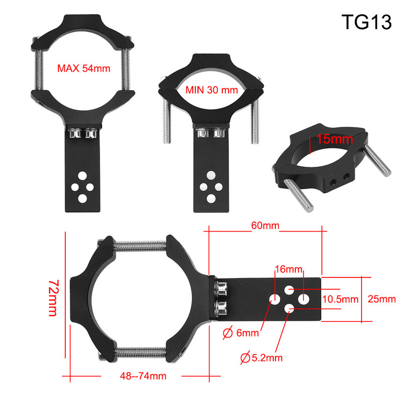 LEEPEE TG11/TG13 Suport far pentru motocicletă Clemă reglabilă Suport reflector Suport Accesorii universale pentru motociclete