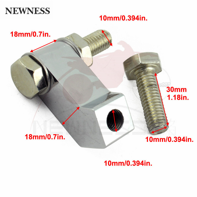 Motorkerékpár-fényszóró-rögzítő konzol CNC fényszóró-rögzítés 3/4" ID-vel Harley Dyna Softail Dyna Breakout Bobber Chopperhez