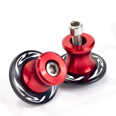 Farebné 2 ks hliníkových 6 mm cievok kyvnej vidlice motocykla pre Yamaha YZFR7 YZF R7 2022, zadný stojan, cievky kyvnej vidlice, príslušenstvo