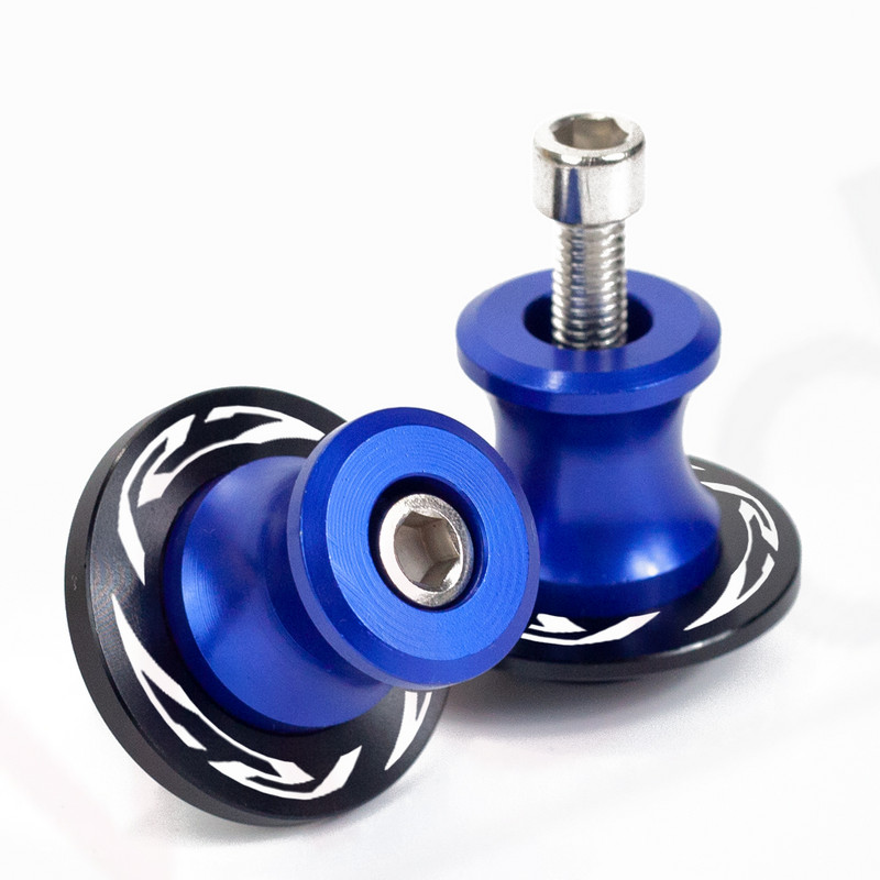 Farebné 2 ks hliníkových 6 mm cievok kyvnej vidlice motocykla pre Yamaha YZFR7 YZF R7 2022, zadný stojan, cievky kyvnej vidlice, príslušenstvo