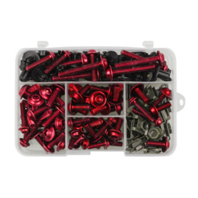 190 vnt. pilno sandarinimo varžtų varžtas, skirtas Kawasaki ZX6R ZX7R ZX9R ZX10R ZX12R ZX14R Versys 650 Ninja 650R 1000 Z750 Z1000 ZZR600