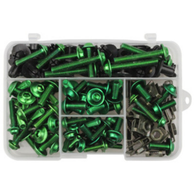 190 vnt. pilno sandarinimo varžtų varžtas, skirtas Kawasaki ZX6R ZX7R ZX9R ZX10R ZX12R ZX14R Versys 650 Ninja 650R 1000 Z750 Z1000 ZZR600