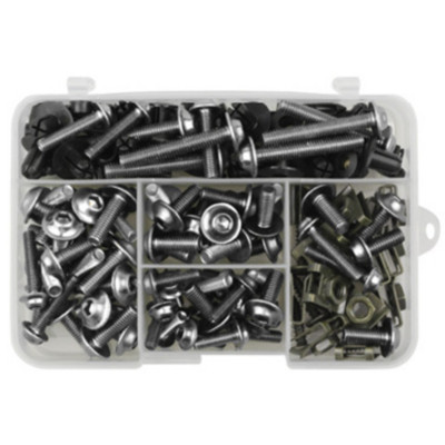 190 vnt. pilno sandarinimo varžtų varžtas, skirtas Kawasaki ZX6R ZX7R ZX9R ZX10R ZX12R ZX14R Versys 650 Ninja 650R 1000 Z750 Z1000 ZZR600