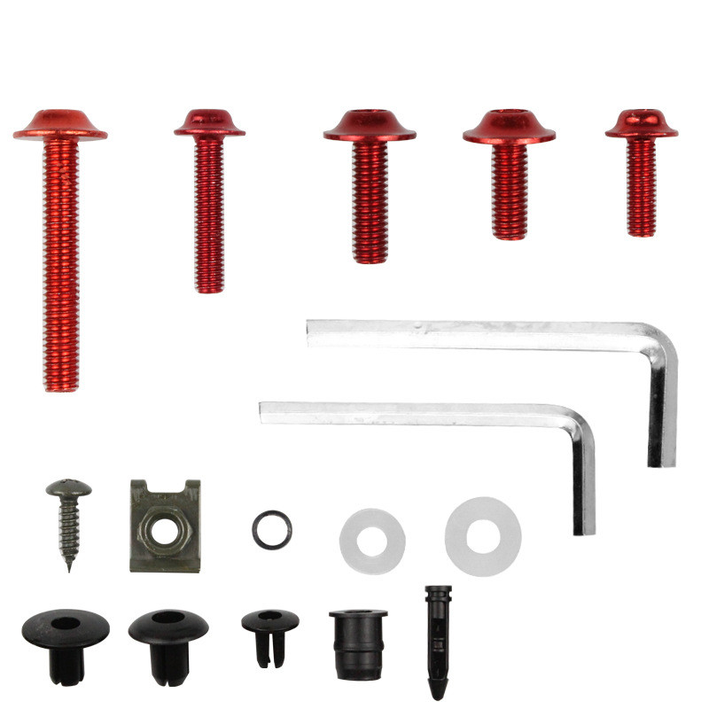 190 vnt. pilno sandarinimo varžtų varžtas, skirtas Kawasaki ZX6R ZX7R ZX9R ZX10R ZX12R ZX14R Versys 650 Ninja 650R 1000 Z750 Z1000 ZZR600