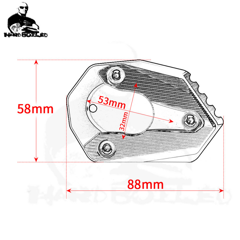 Bočný stojan na motocykel 2023, zväčšovací, predĺžený, výklopný, pre Kawasaki Ninja 250, 300, 650, 1000, 1000sx, ninja650, ninja1000, ninja1000sx