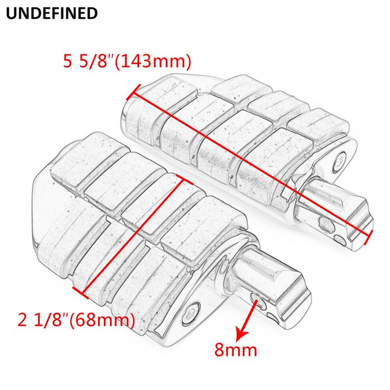 Motorkerékpár lábtartók széles lábtartók pedálok fekete Harley Softailhez 2018-2020 Street Bob Breakout Fat Bob Sport Glide FLSB FLXR