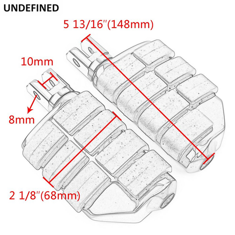 Motorkerékpár lábtartók széles lábtartók pedálok fekete Harley Softailhez 2018-2020 Street Bob Breakout Fat Bob Sport Glide FLSB FLXR