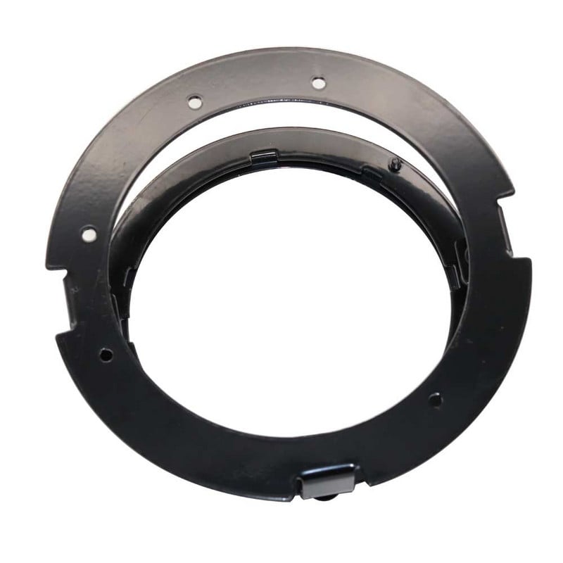 1 ks čierna/chrómová 5 3/4" 5,75 palcová súprava držiakov svetlometov pre motocykel, držiaky s krúžkom pre 5,75 palcové LED svetlomety