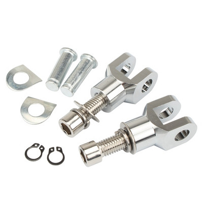 39mm čierne chrómové opierky na nohy pre motocykle, sada vidlicových držiakov s hardvérom pre Harley, Honda, Yamaha, Kawasaki, Suzuki, univerzálny